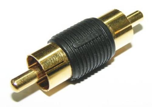 RCA Double Plug Plastic Gold
